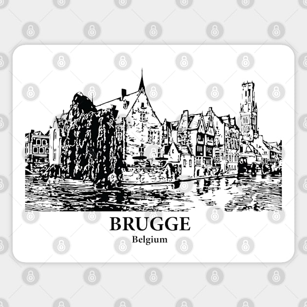 Historic Centre of Brugge - Belgium Magnet by Lakeric